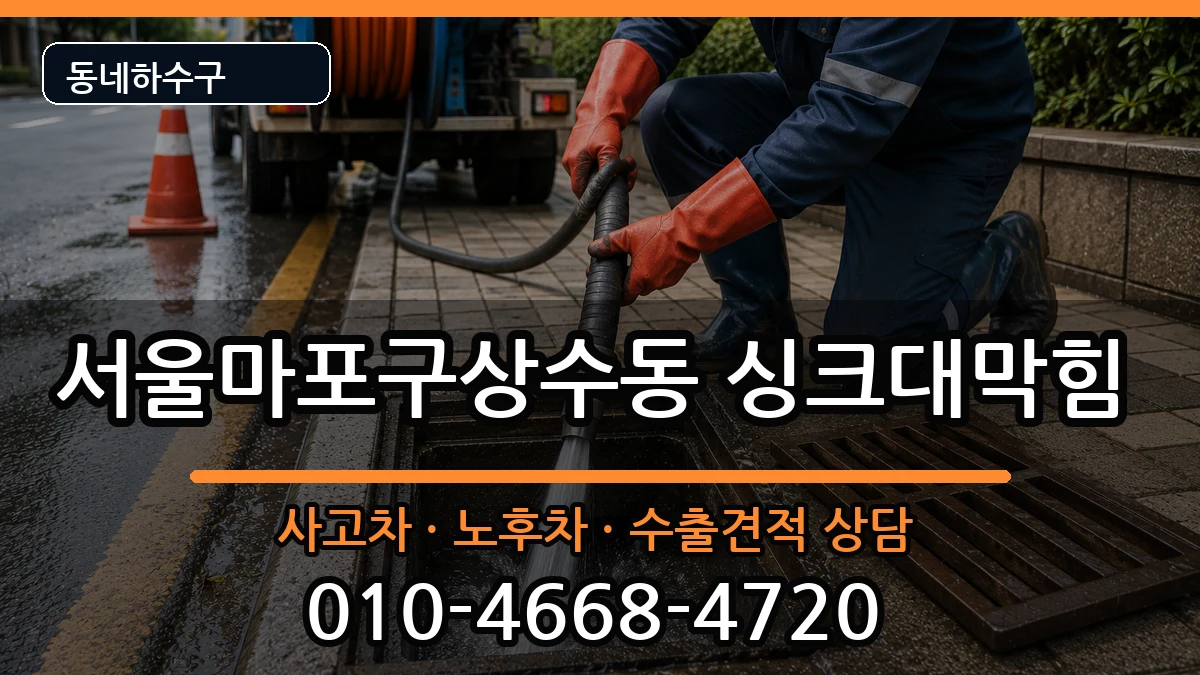 서울마포구상수동 싱크대막힘 서울마포구상수동 싱크대막힘 증상 처리 안내 이미지 3