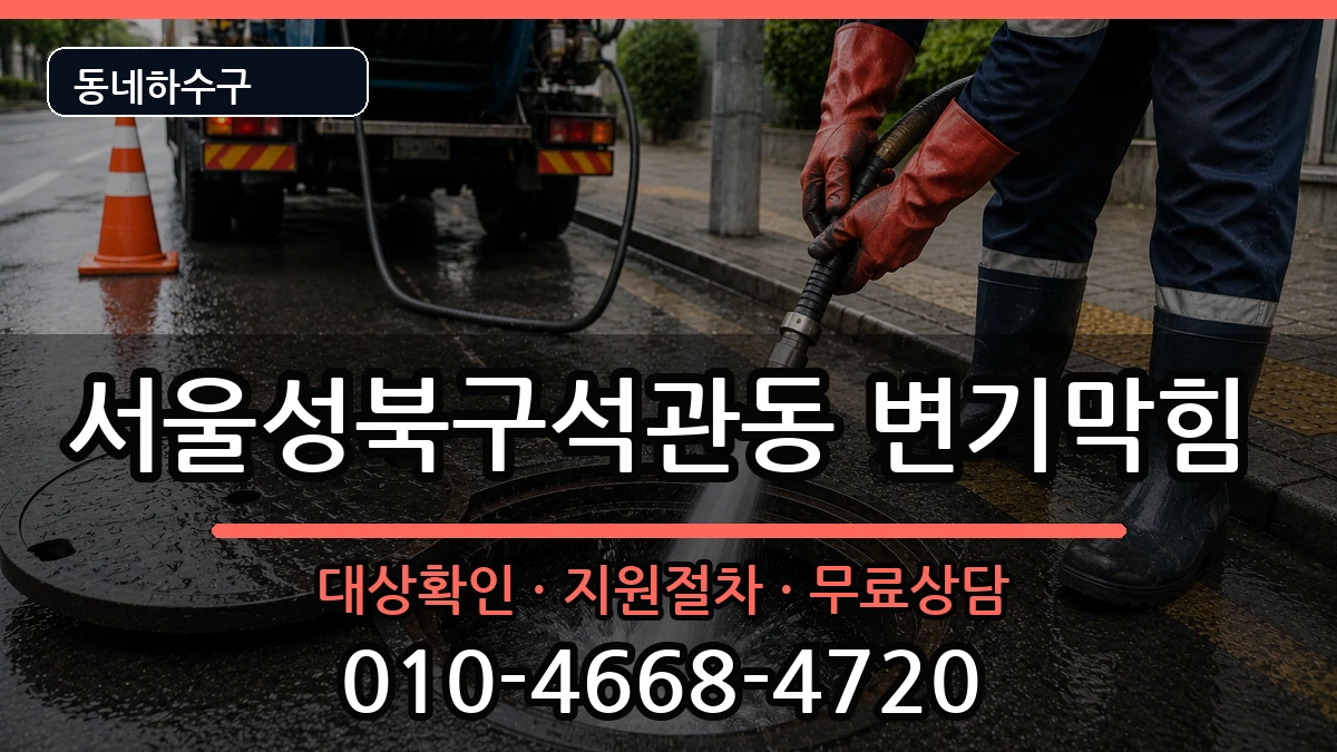 서울성북구석관동  변기막힘 질문형