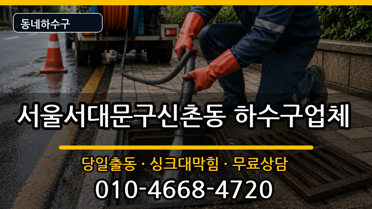 서울서대문구신촌동 하수구막힘 서울서대문구신촌동 하수구막힘 증상 처리 안내 이미지 3