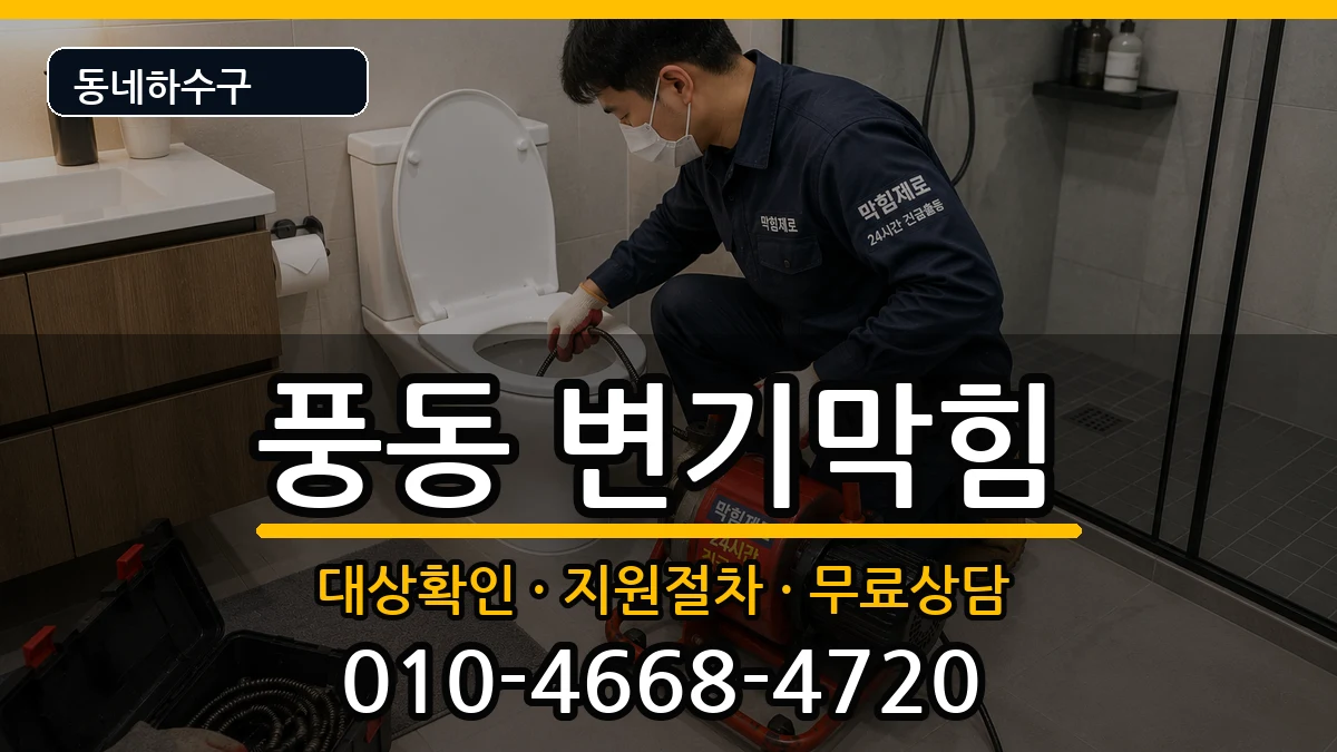 경기고양시일산동구풍동 변기막힘 경기고양시일산동구풍동 변기막힘 증상 처리 안내 이미지 2