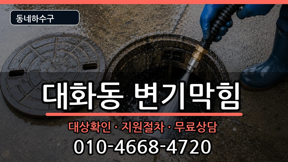 경기고양시일산서구대화동 변기막힘 경기고양시일산서구대화동 변기막힘 증상 처리 안내 이미지 1