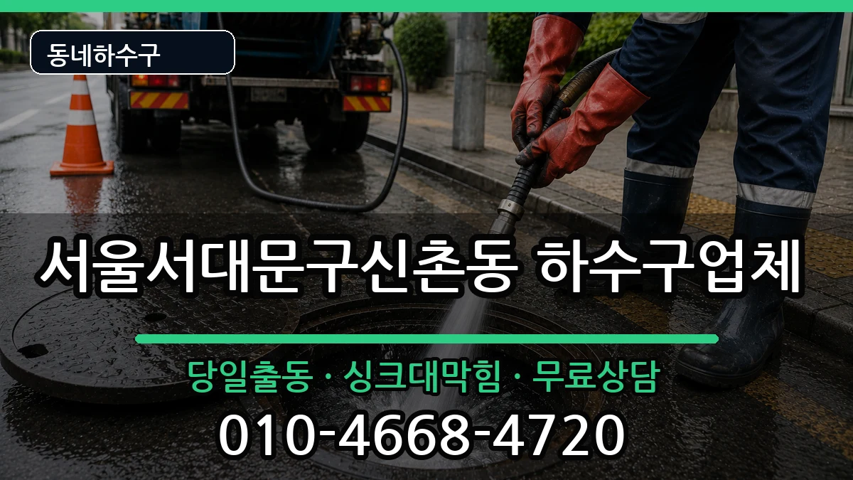 서울서대문구신촌동 하수구막힘 서울서대문구신촌동 하수구막힘 증상 처리 안내 이미지 2