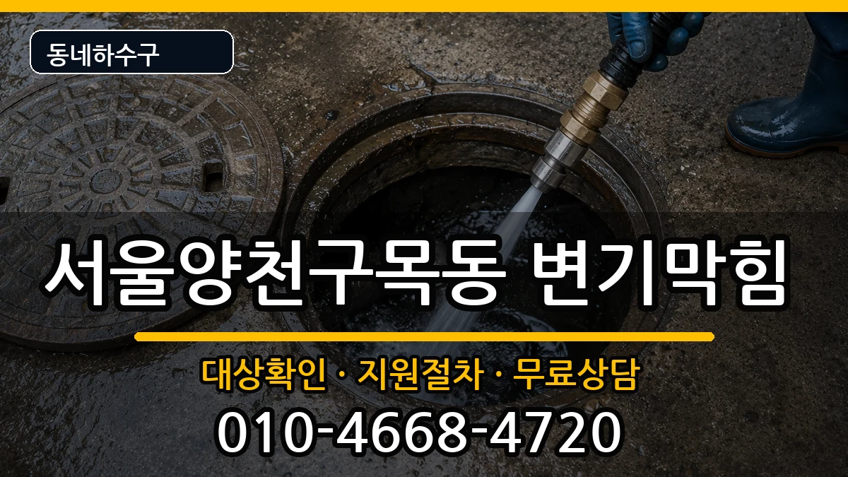 서울양천구목동  변기막힘 주의사항형