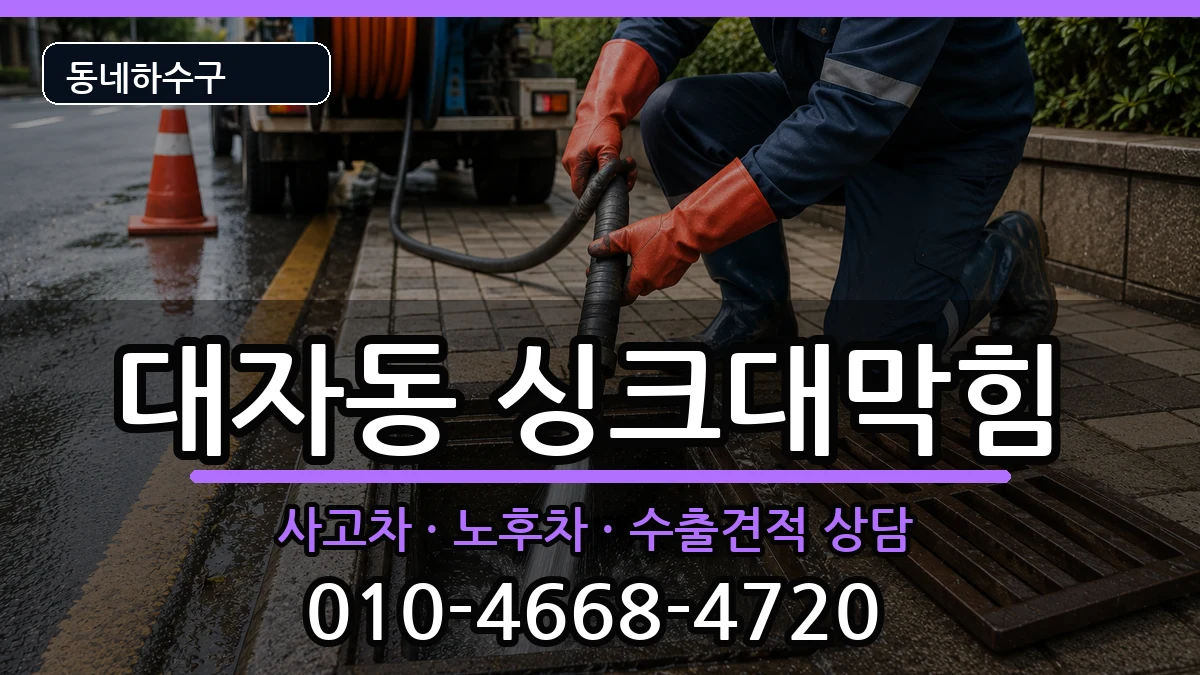 경기고양시덕양구대자동 싱크대막힘 증상 처리 안내 이미지 1