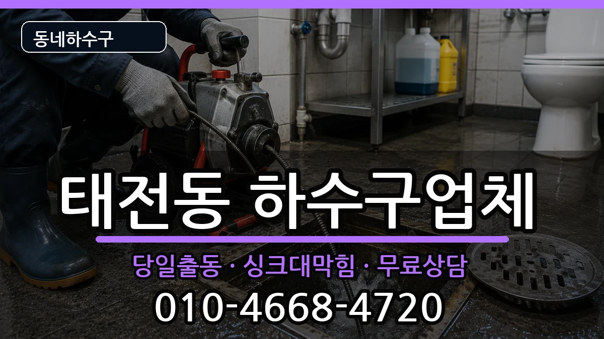 경기광주시태전동 하수구막힘 경기광주시태전동 하수구막힘 증상 처리 안내 이미지 1