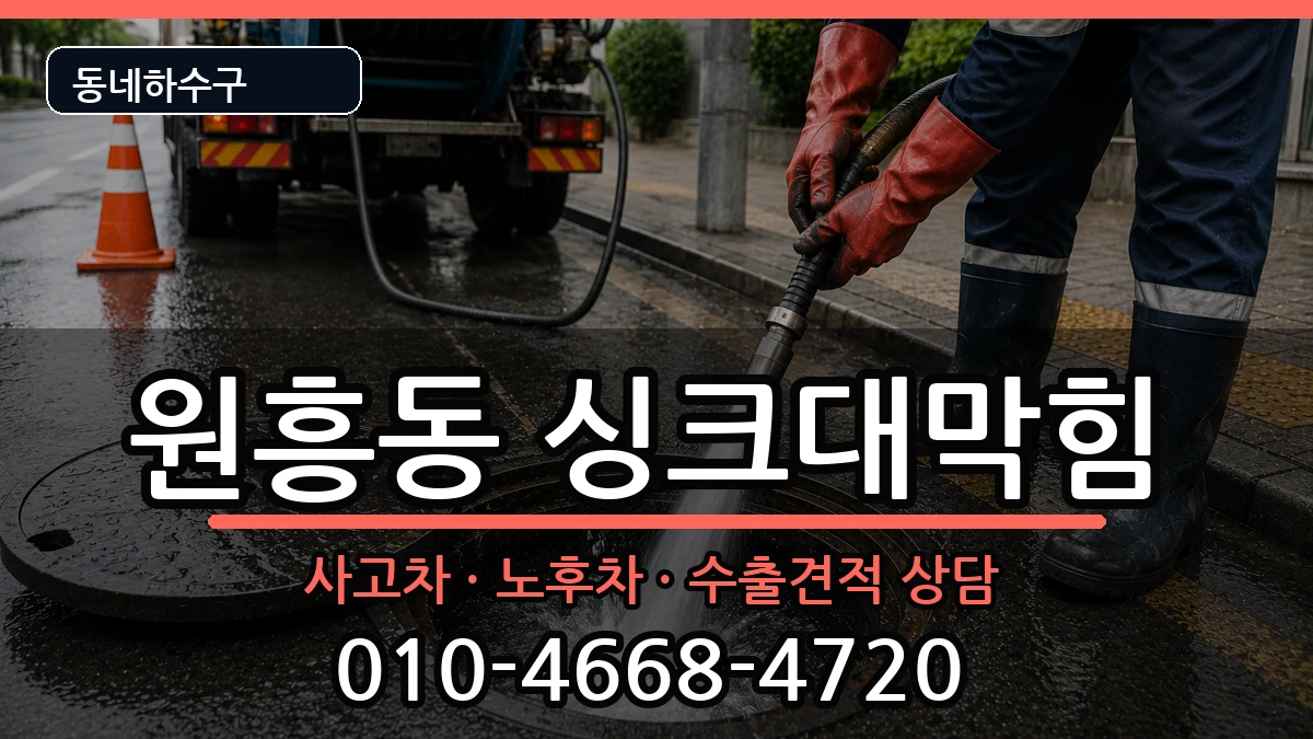 경기고양시덕양구원흥동 싱크대막힘 증상 처리 안내 이미지 2