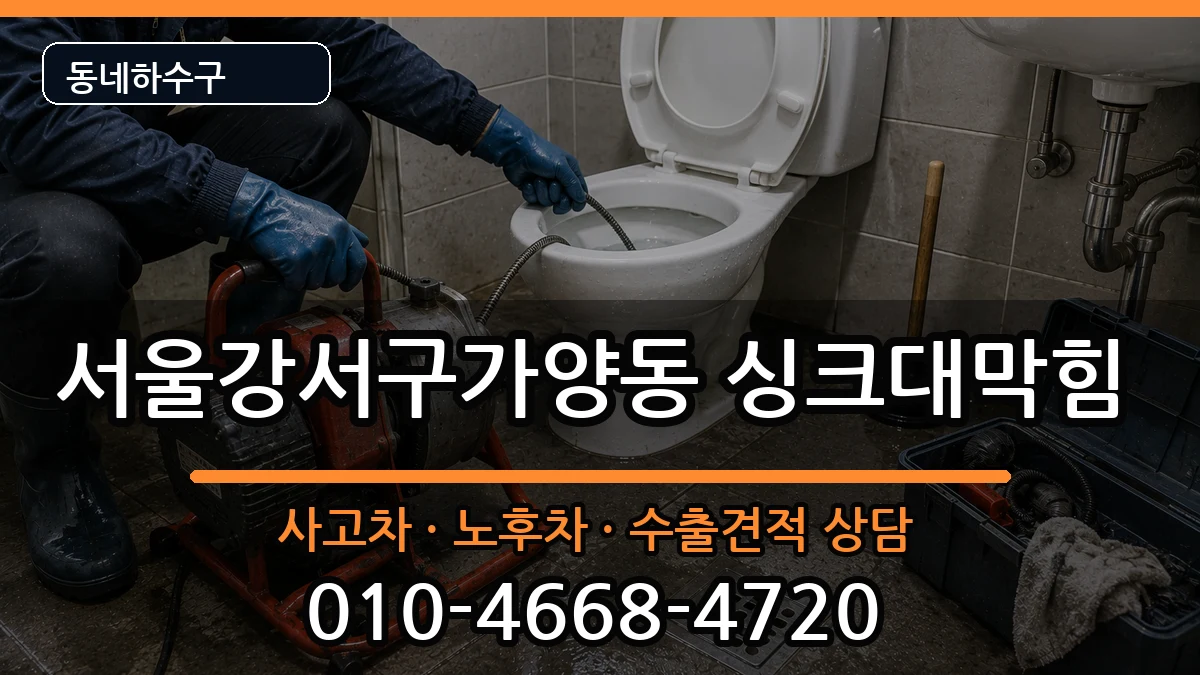 서울강서구가양동 싱크대막힘 서울강서구가양동 싱크대막힘 증상 처리 안내 이미지 1