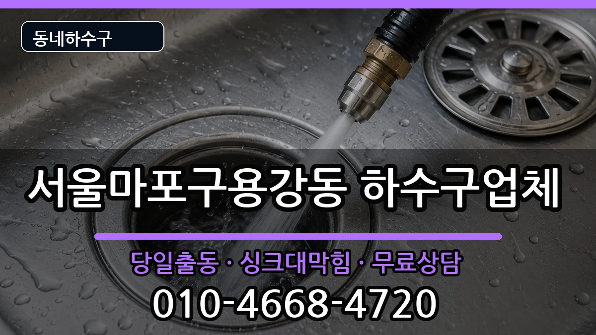 서울마포구용강동 하수구막힘 서울마포구용강동 하수구막힘 증상 처리 안내 이미지 3