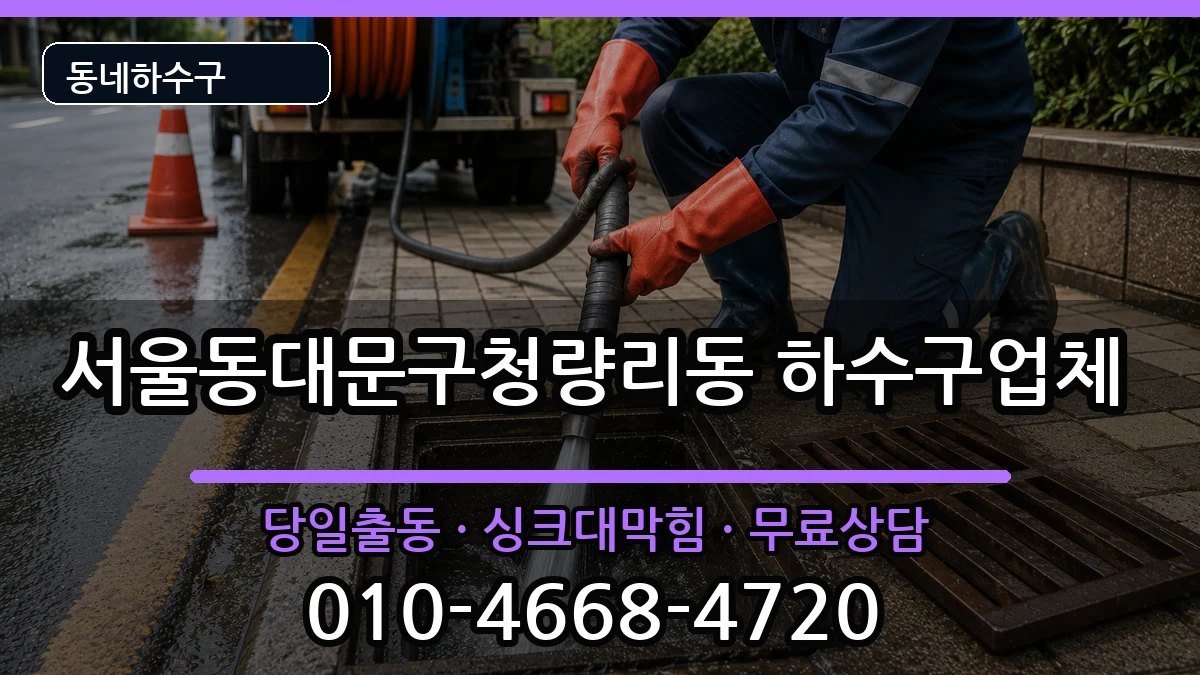 서울동대문구청량리동 하수구막힘 서울동대문구청량리동 하수구막힘 증상 처리 안내 이미지 1
