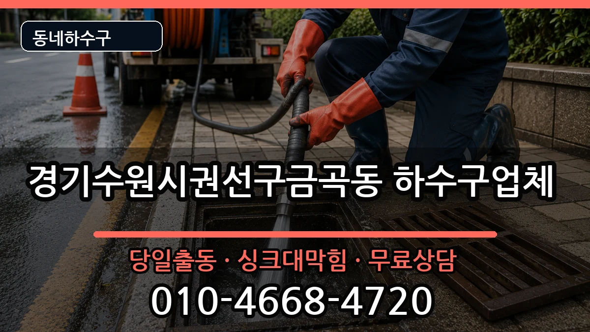 경기수원시권선구금곡동 하수구막힘 경기수원시권선구금곡동 하수구막힘 증상 처리 안내 이미지 3