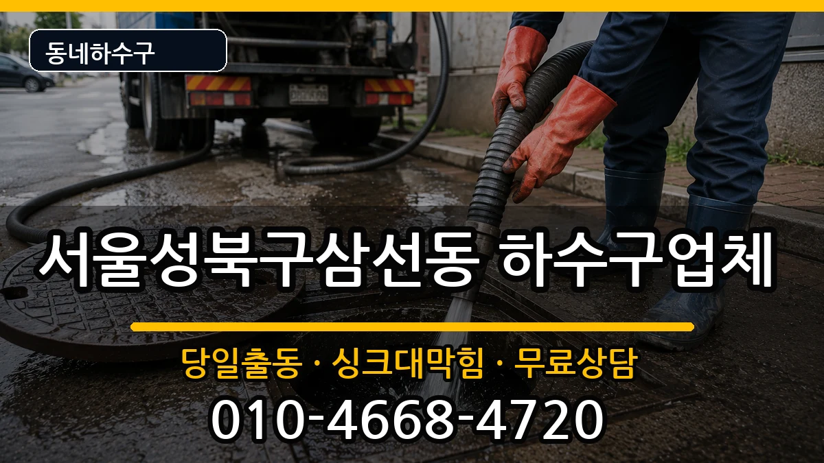 서울성북구삼선동 하수구막힘 서울성북구삼선동 하수구막힘 증상 처리 안내 이미지 2