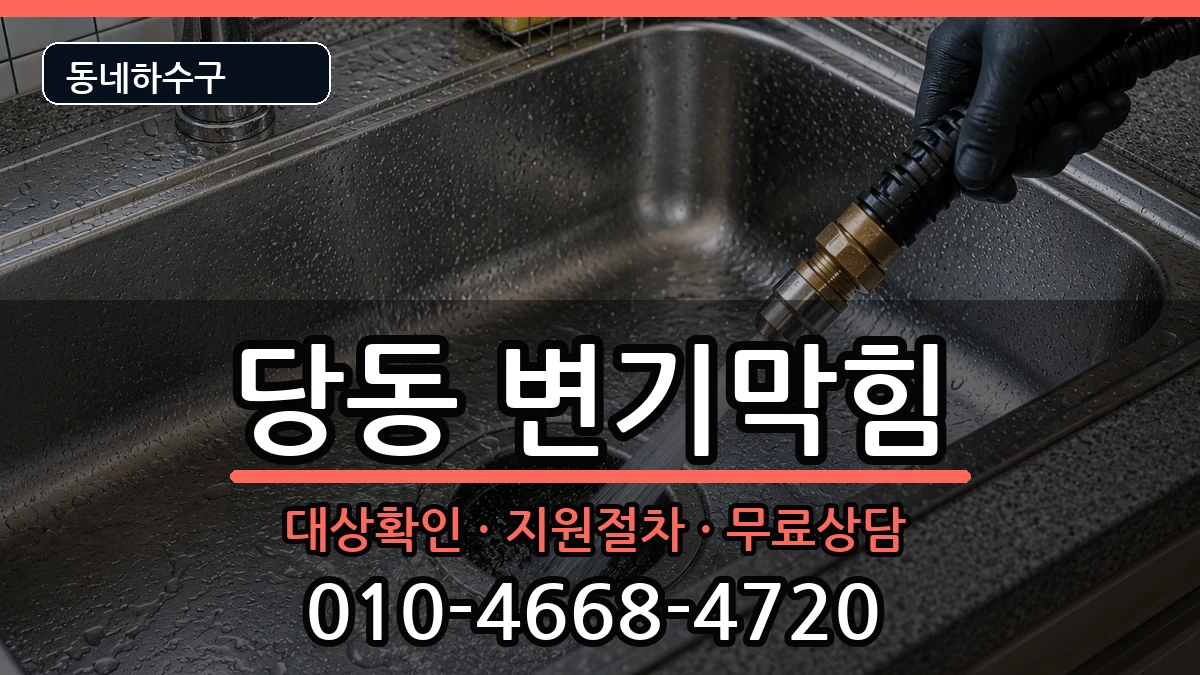 경기군포시당동 변기막힘 증상 처리 안내 이미지 1