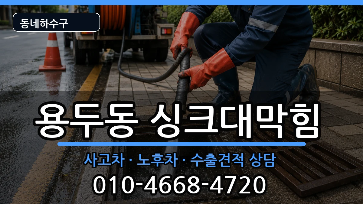 경기고양시덕양구용두동 싱크대막힘 증상 처리 안내 이미지 3