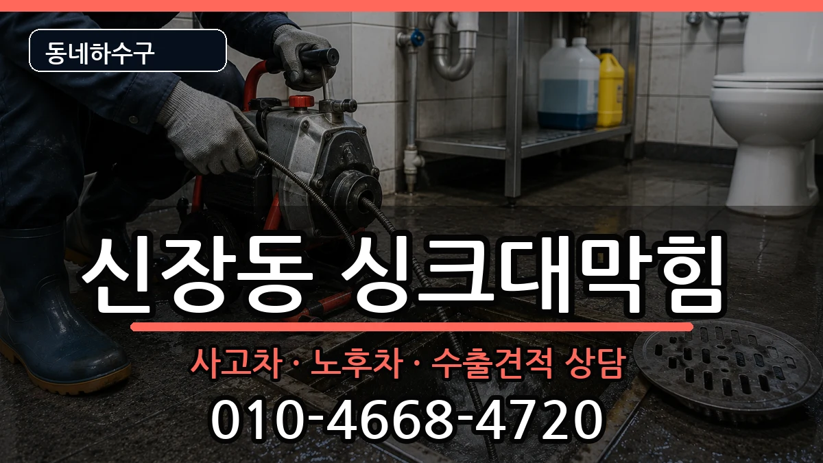 경기하남시신장동 싱크대막힘 증상 처리 안내 이미지 1