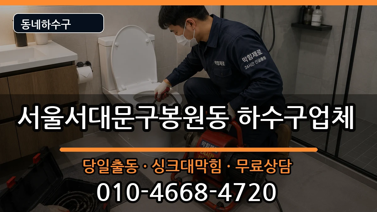 서울서대문구봉원동 하수구막힘 서울서대문구봉원동 하수구막힘 증상 처리 안내 이미지 2