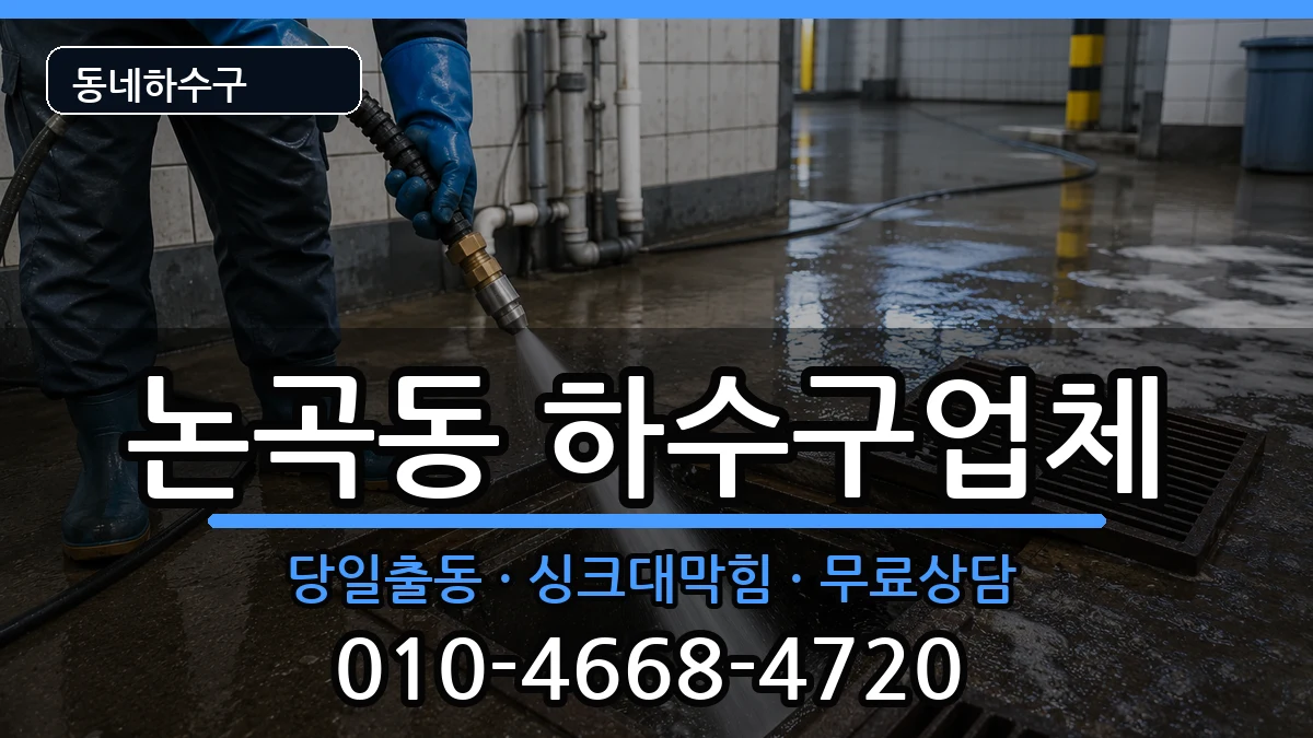 경기시흥시논곡동  하수구막힘 지역형