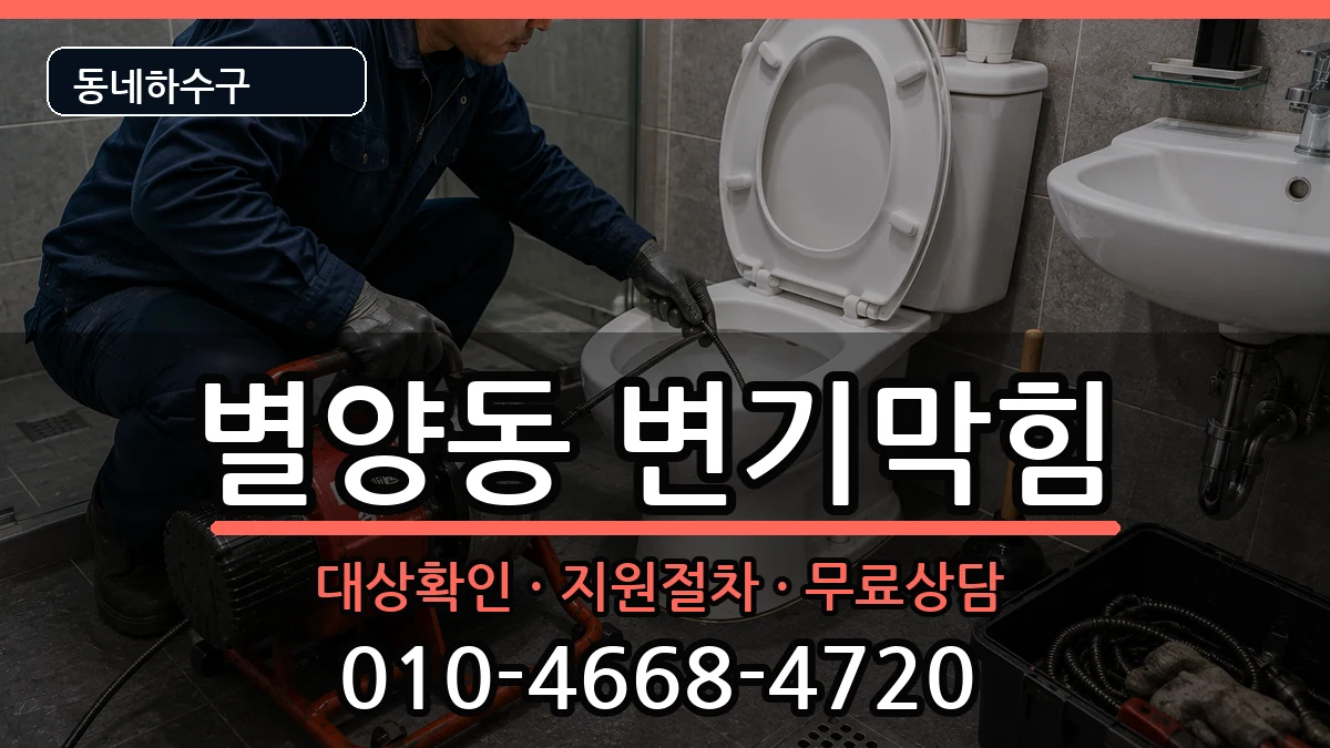 경기과천시별양동 변기막힘 증상 처리 안내 이미지 2