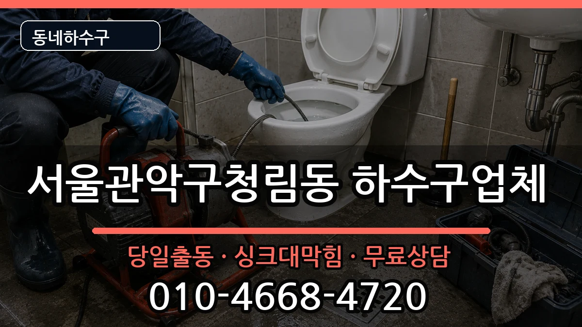 서울관악구청림동 하수구막힘 서울관악구청림동 하수구막힘 증상 처리 안내 이미지 2