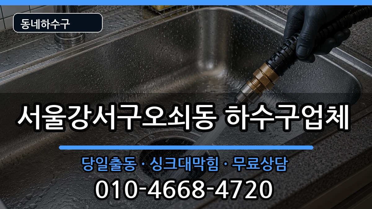 서울강서구오쇠동 하수구막힘 서울강서구오쇠동 하수구막힘 증상 처리 안내 이미지 2