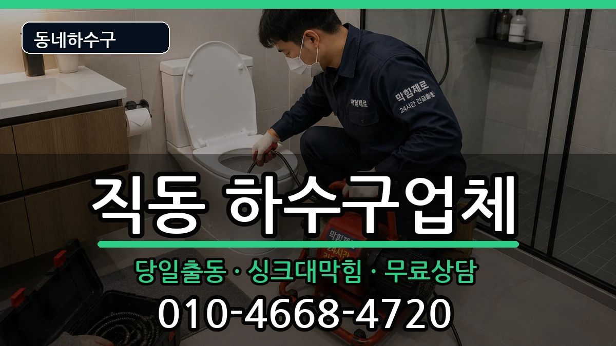 경기광주시직동 하수구막힘 경기광주시직동 하수구막힘 증상 처리 안내 이미지 3
