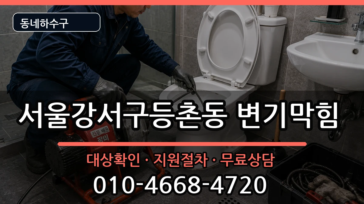 서울강서구등촌동  변기막힘 사례형