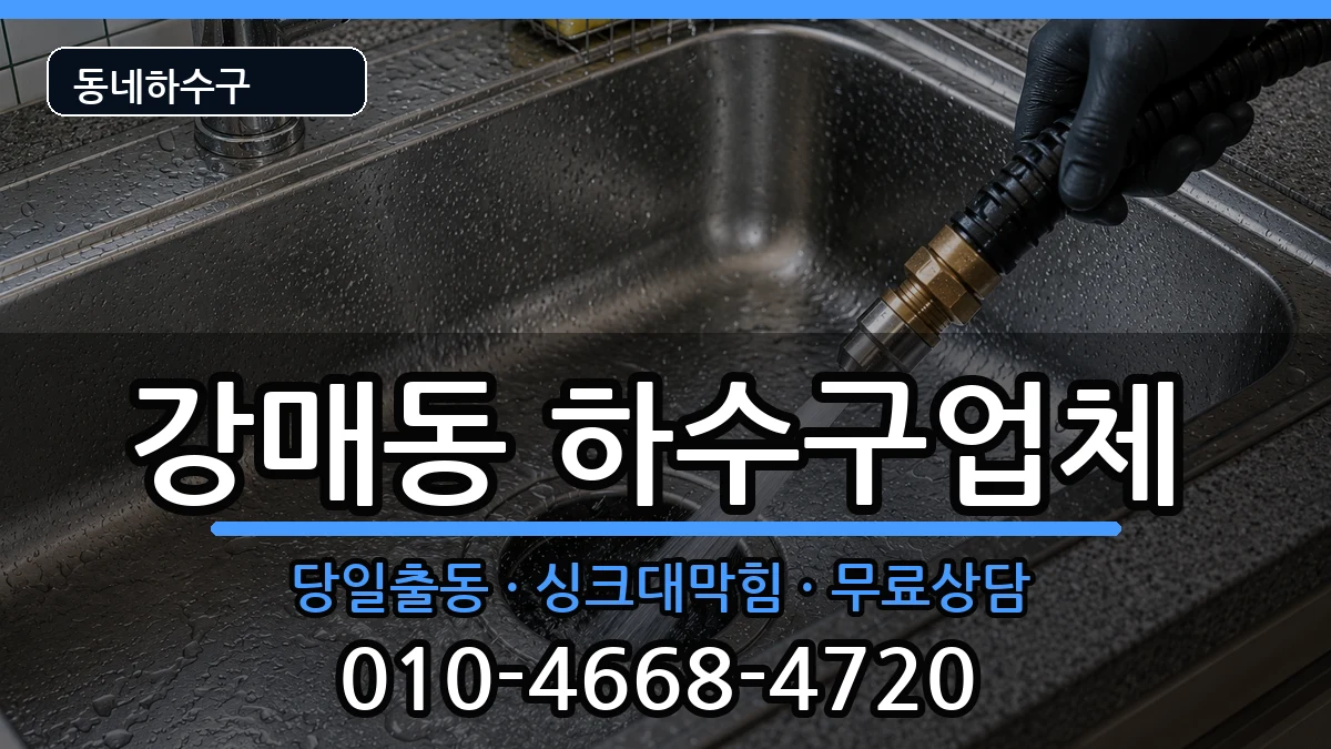 경기고양시덕양구강매동  하수구막힘 준비사항형