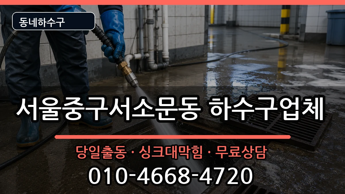 서울중구서소문동 하수구막힘 서울중구서소문동 하수구막힘 증상 처리 안내 이미지 2