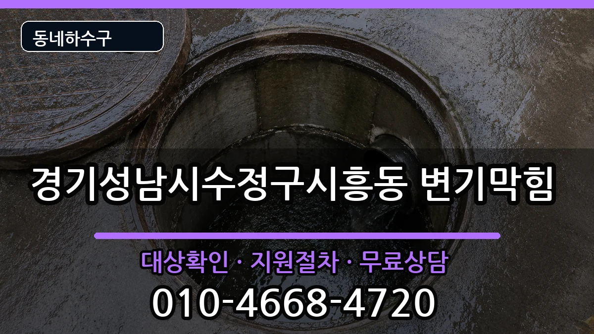 경기성남시수정구시흥동 변기막힘 경기성남시수정구시흥동 변기막힘 증상 처리 안내 이미지 1