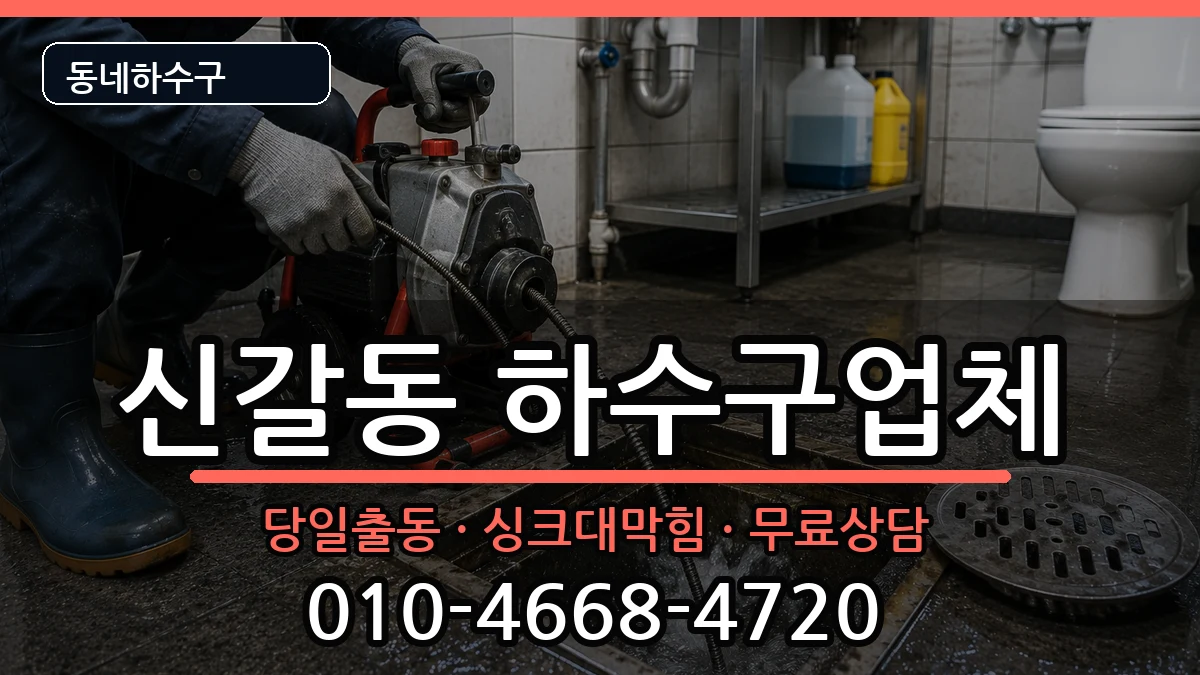 경기용인시기흥구신갈동 하수구막힘 경기용인시기흥구신갈동 하수구막힘 증상 처리 안내 이미지 1