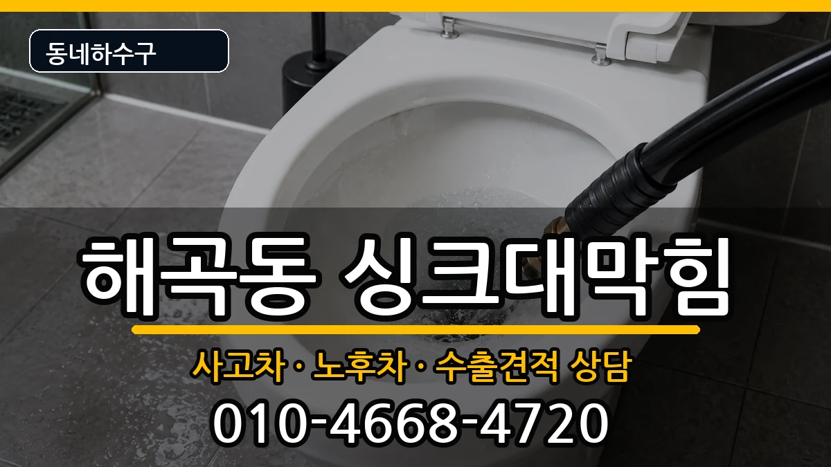 경기용인시처인구해곡동  싱크대막힘 준비사항형