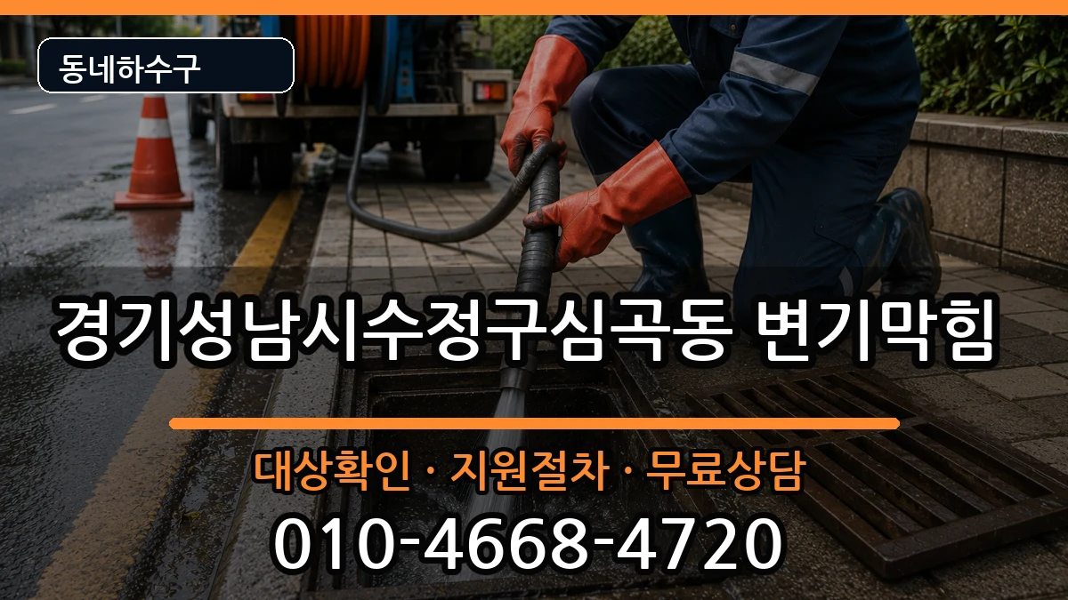 경기성남시수정구심곡동  변기막힘 질문형