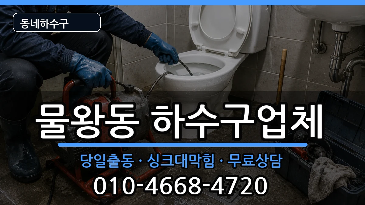 경기시흥시물왕동  하수구막힘 비교형