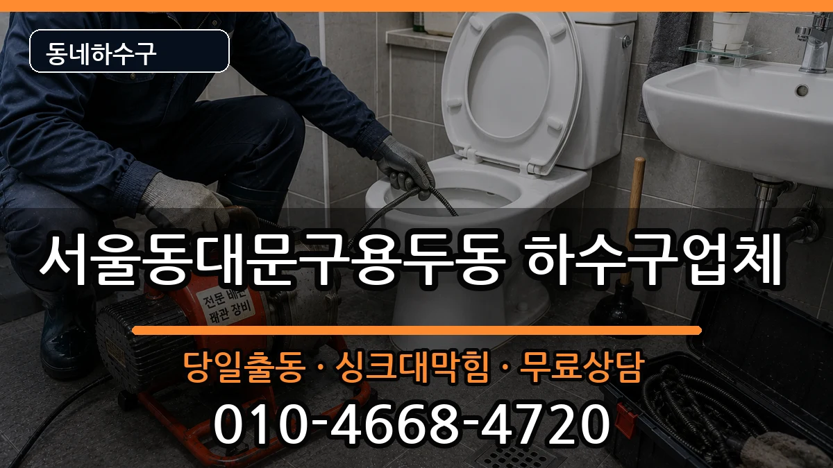 서울동대문구용두동 하수구막힘 서울동대문구용두동 하수구막힘 증상 처리 안내 이미지 2
