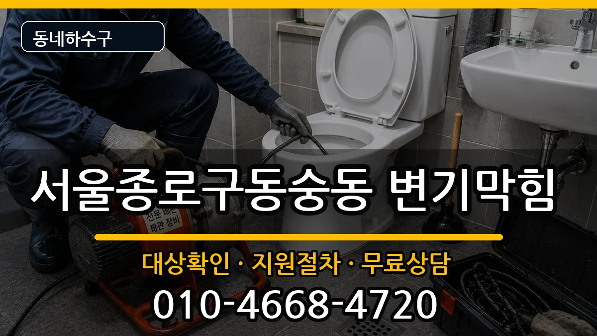 서울종로구동숭동 변기막힘 서울종로구동숭동 변기막힘 증상 처리 안내 이미지 3