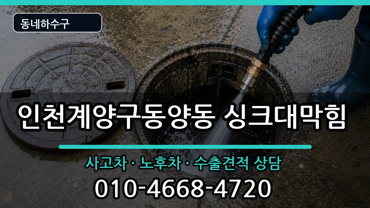 인천계양구동양동 싱크대막힘 인천계양구동양동 싱크대막힘 증상 처리 안내 이미지 2
