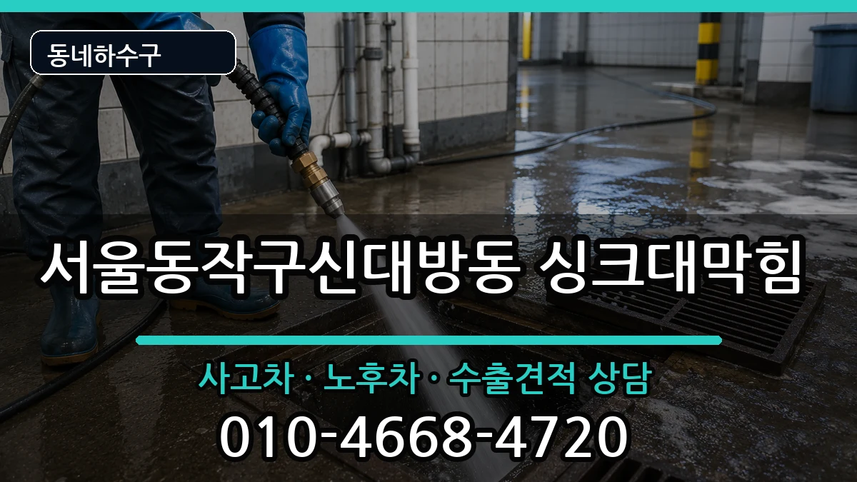 서울동작구신대방동  싱크대막힘 지역형