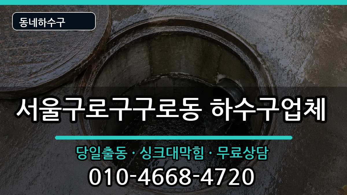 서울구로구구로동 하수구막힘 서울구로구구로동 하수구막힘 증상 처리 안내 이미지 1