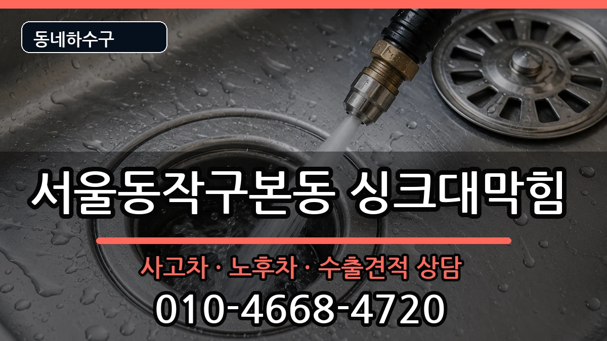 서울동작구본동 싱크대막힘 서울동작구본동 싱크대막힘 증상 처리 안내 이미지 2