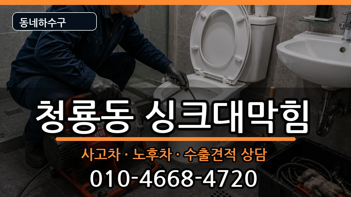 경기평택시청룡동  싱크대막힘 사례형