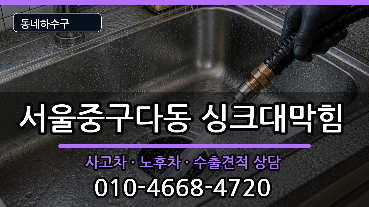 서울중구다동 싱크대막힘 서울중구다동 싱크대막힘 증상 처리 안내 이미지 2