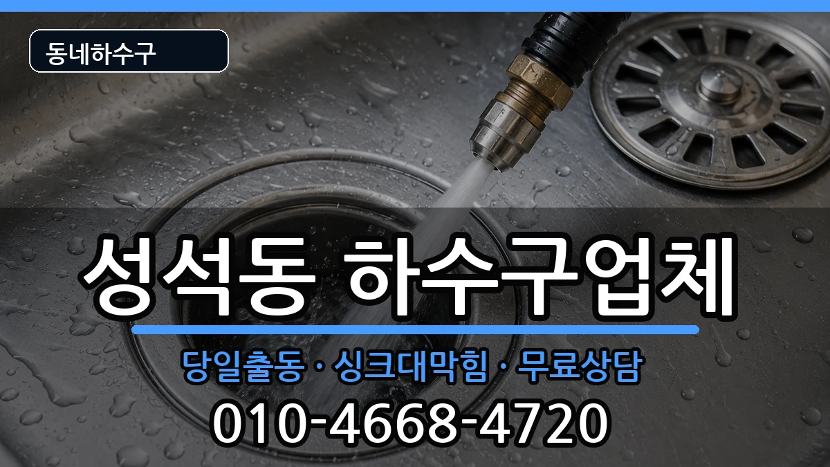 경기고양시일산동구성석동 하수구막힘 경기고양시일산동구성석동 하수구막힘 증상 처리 안내 이미지 2