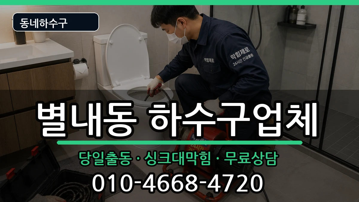 경기남양주시별내동 하수구막힘 경기남양주시별내동 하수구막힘 증상 처리 안내 이미지 2
