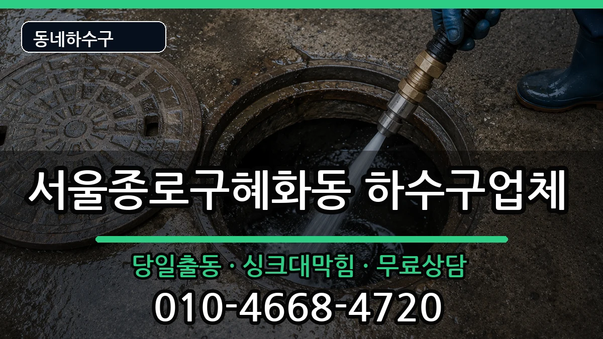 서울종로구혜화동 하수구막힘 서울종로구혜화동 하수구막힘 증상 처리 안내 이미지 3