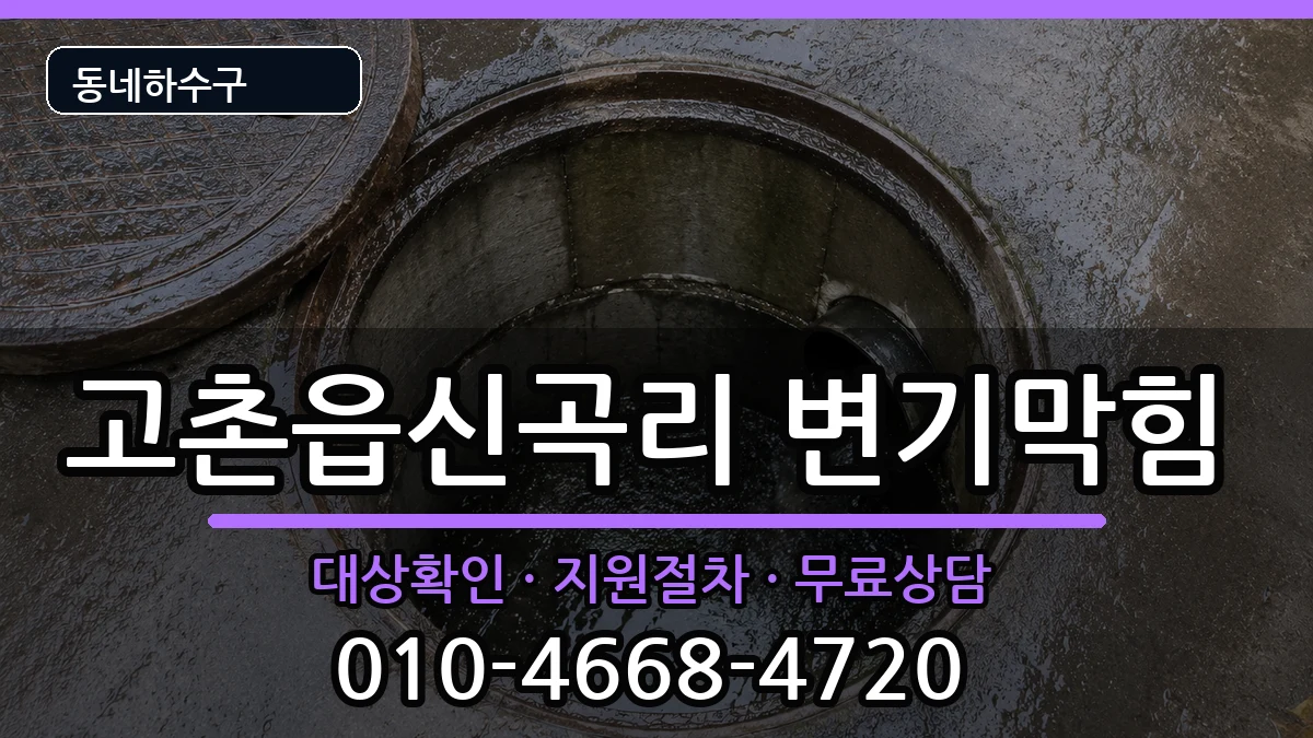 경기김포시고촌읍신곡리 변기막힘 증상 처리 안내 이미지 3