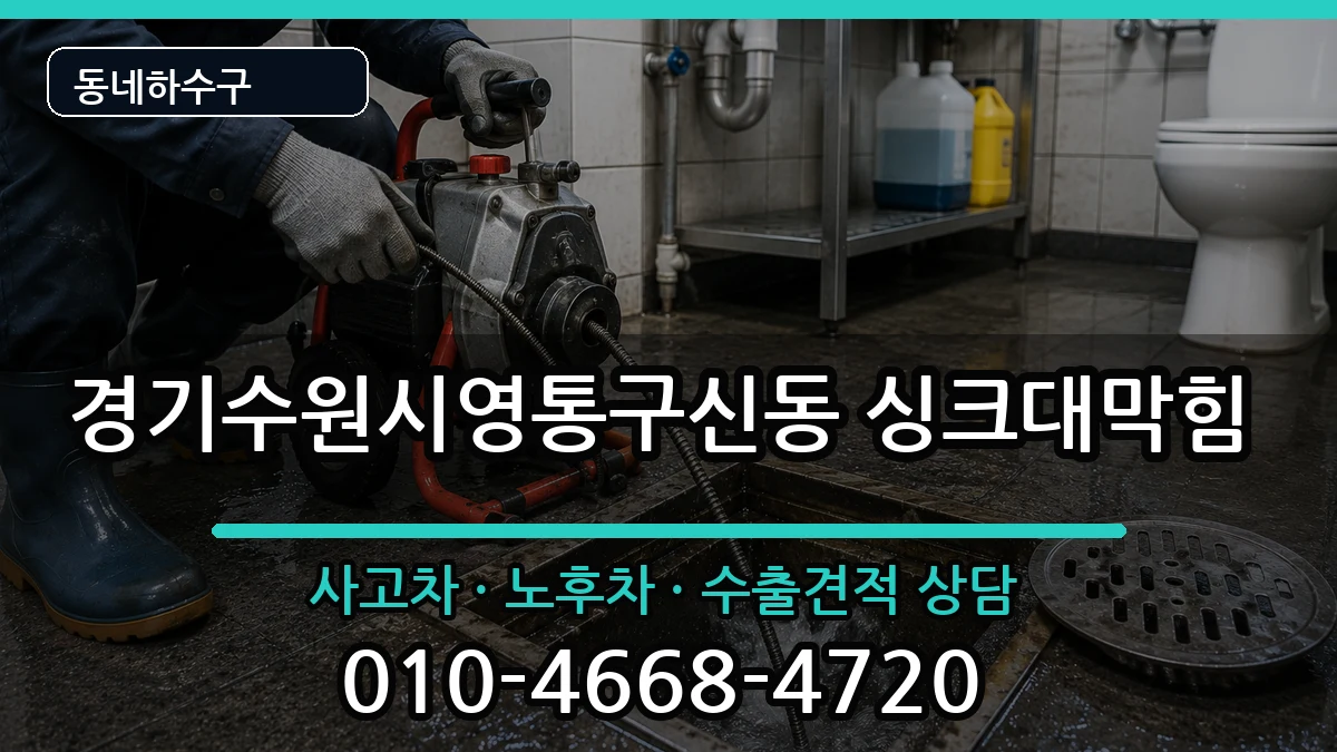 경기수원시영통구신동  싱크대막힘 정보형