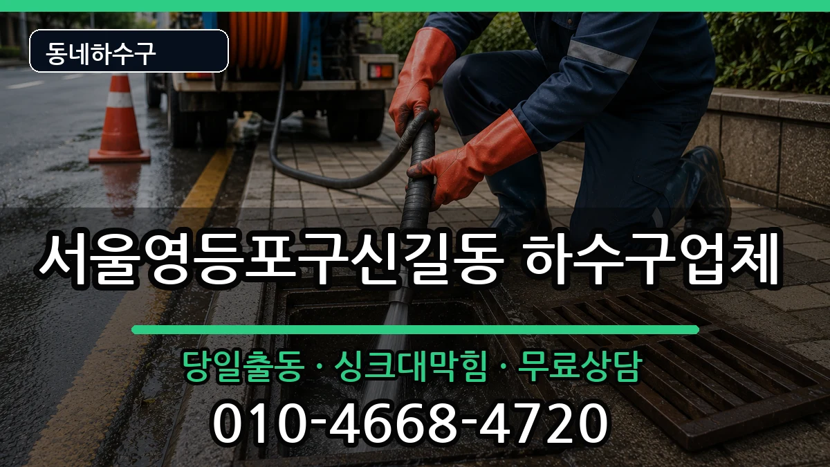 서울영등포구신길동 하수구막힘 서울영등포구신길동 하수구막힘 증상 처리 안내 이미지 3