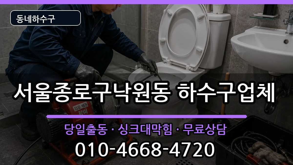 서울종로구낙원동 하수구막힘 서울종로구낙원동 하수구막힘 증상 처리 안내 이미지 2