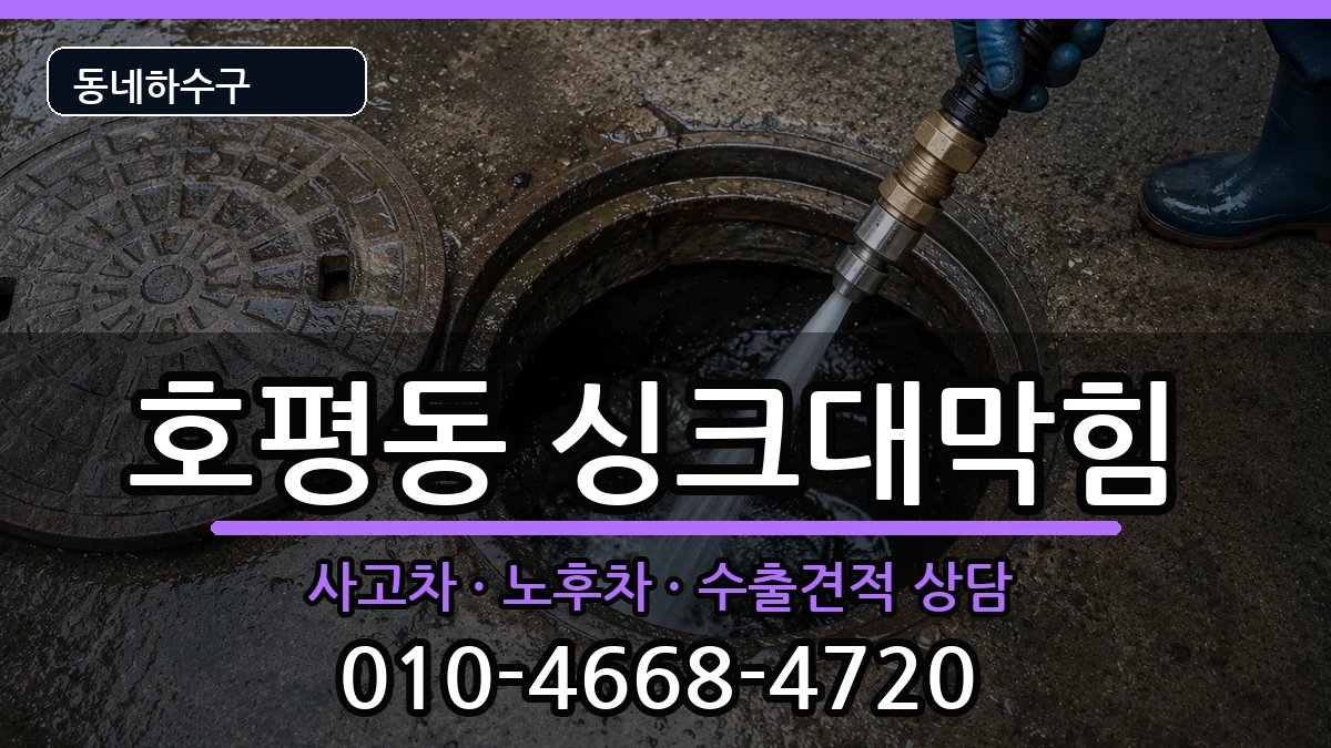 경기남양주시호평동 싱크대막힘 경기남양주시호평동 싱크대막힘 증상 처리 안내 이미지 1