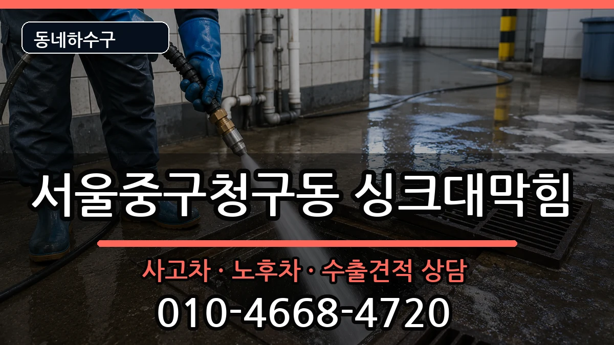 서울중구청구동 싱크대막힘 서울중구청구동 싱크대막힘 증상 처리 안내 이미지 1