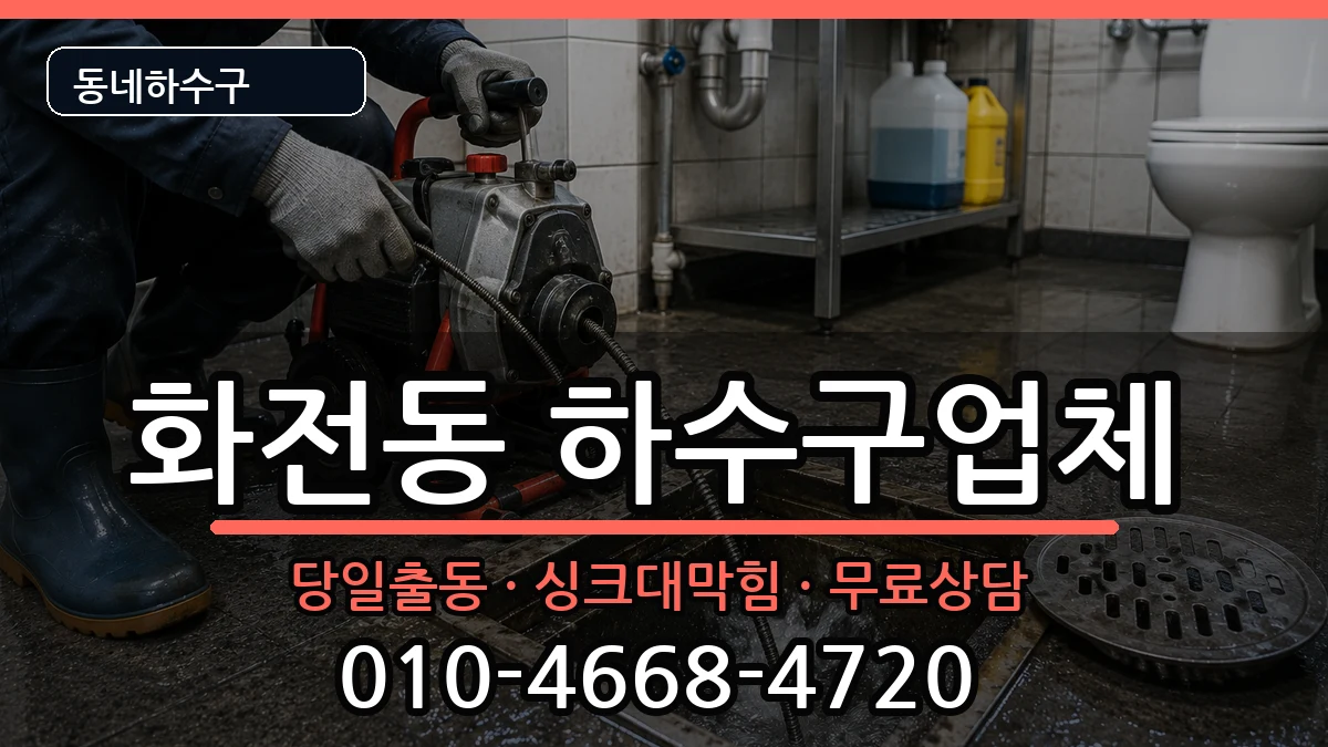 경기고양시덕양구화전동 하수구막힘 경기고양시덕양구화전동 하수구막힘 증상 처리 안내 이미지 2
